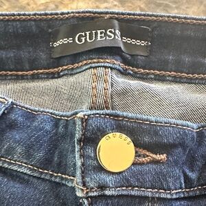 Guess Women's Denim Jeans with Gold Button